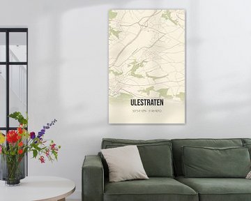 Vintage landkaart van Ulestraten (Limburg) van Rezona