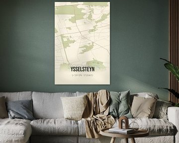 Vintage landkaart van Ysselsteyn (Limburg) van MijnStadsPoster