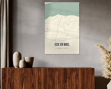 Vieille carte de Eck et Wiel (Gueldre) sur Rezona