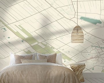 Vintage map of Heemserveen (Overijssel)