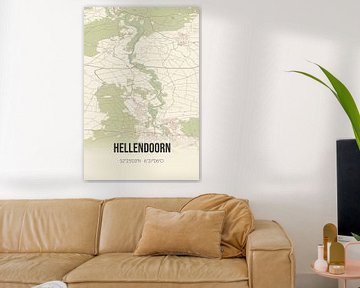 Alte Landkarte von Hellendoorn (Overijssel) von Rezona