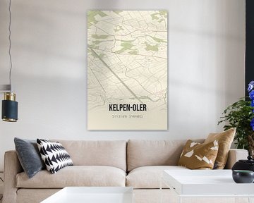 Vintage map of Kelpen-Oler (Limburg) by Rezona