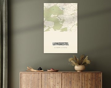 Vintage landkaart van Luyksgestel (Noord-Brabant) van MijnStadsPoster