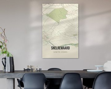 Vintage landkaart van Snelrewaard (Utrecht) van Rezona