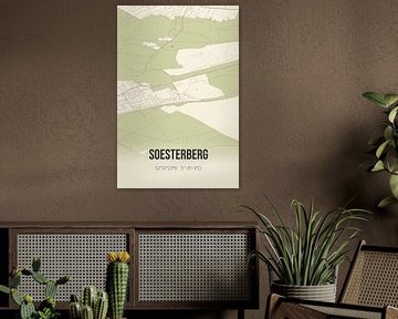 Vintage landkaart van Soesterberg (Utrecht) van MijnStadsPoster