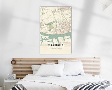 Vintage landkaart van Vlaardingen (Zuid-Holland) van Rezona