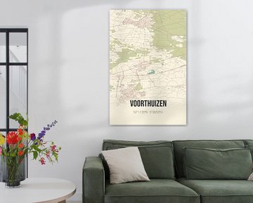 Carte ancienne de Voorthuizen (Gelderland) sur Rezona