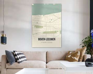 Alte Landkarte von Boven-Leeuwen (Gelderland) von Rezona