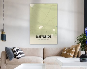 Vintage landkaart van Lage Vuursche (Utrecht) van MijnStadsPoster