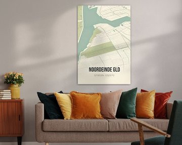 Vintage map of Noordeinde Gld (Gelderland) by Rezona