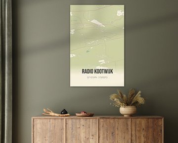 Vintage landkaart van Radio Kootwijk (Gelderland) van MijnStadsPoster