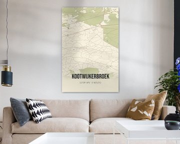 Vintage landkaart van Kootwijkerbroek (Gelderland) van MijnStadsPoster