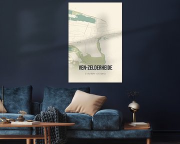 Vintage map of Ven-Zelderheide (Limburg) by Rezona