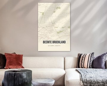 Vintage landkaart van Beemte Broekland (Gelderland) van MijnStadsPoster