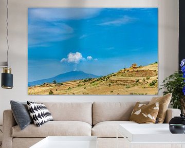 Volcan Etna actif en Sicile, Italie.