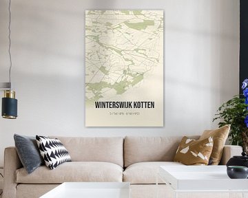 Vintage landkaart van Winterswijk Kotten (Gelderland) van Rezona