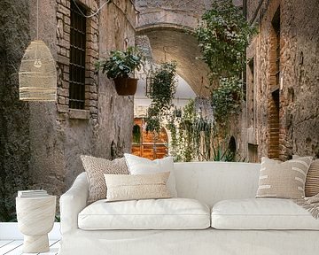 Italian street with lots of plants | Umbria I Italy |. by Marika Huisman fotografie