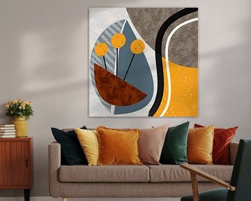 Modern nature inspired abstract by Thea Walstra