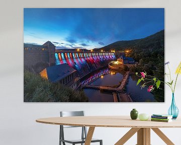 Eder dam with lighting by Frank Herrmann