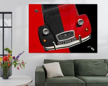 Citroen 2CV rouge-noir von aRi F. Huber