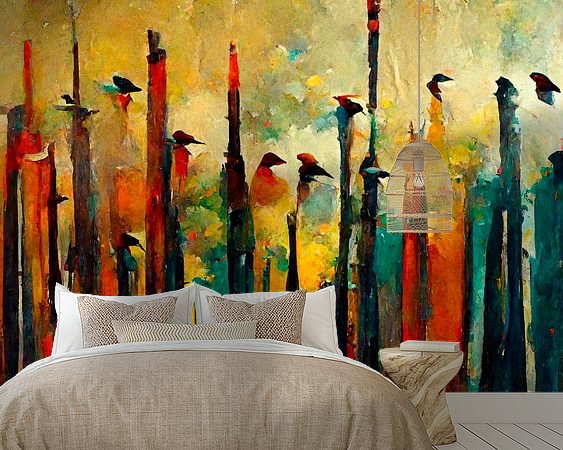 Example of the artwork in a room