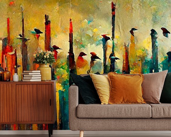 Example of the artwork in a room