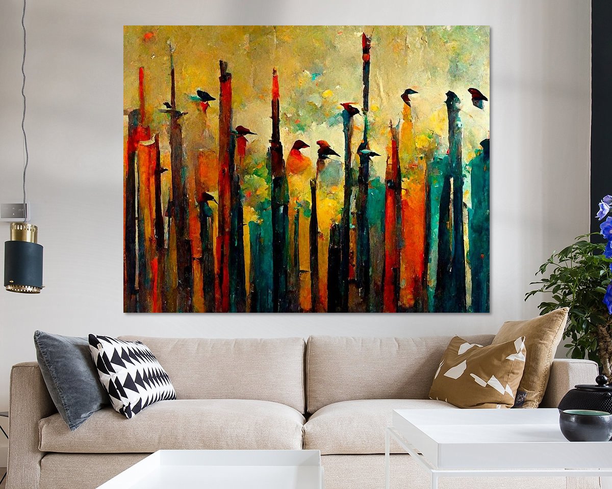Example of the artwork in a room