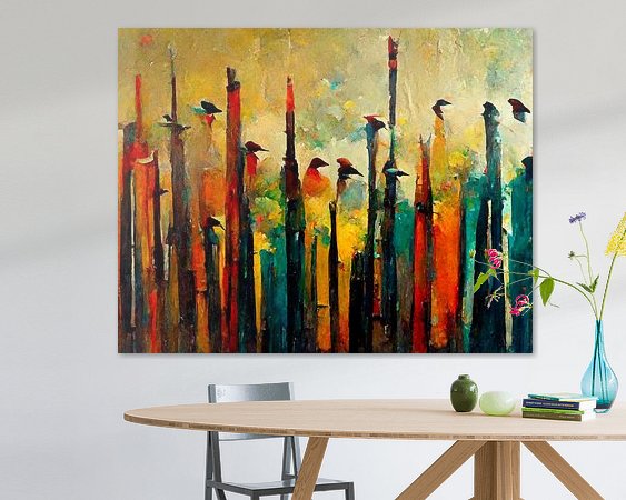 Example of the artwork in a room