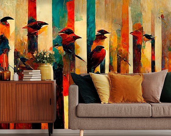 Example of the artwork in a room
