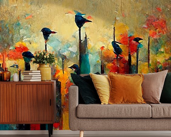 Example of the artwork in a room