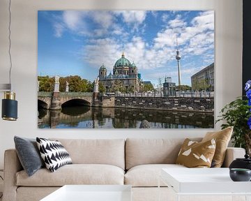 Berliner Dom und Fernsehturm am Alexanderplatz von t.ART