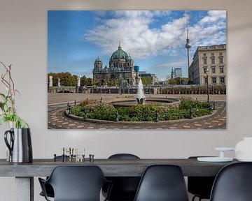 De Dom van Berlijn en de televisietoren op het Alexanderplatz