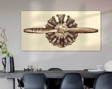 The vintage airplane propeller by Martin Bergsma