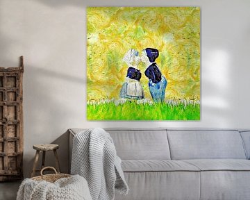 Der holländische Kuss à la van Gogh von Martin Bergsma