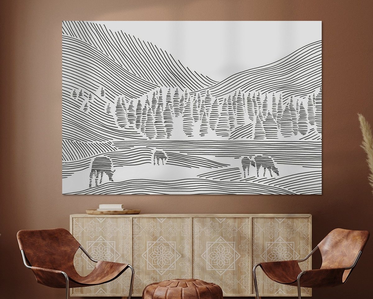 Example of the artwork in a room