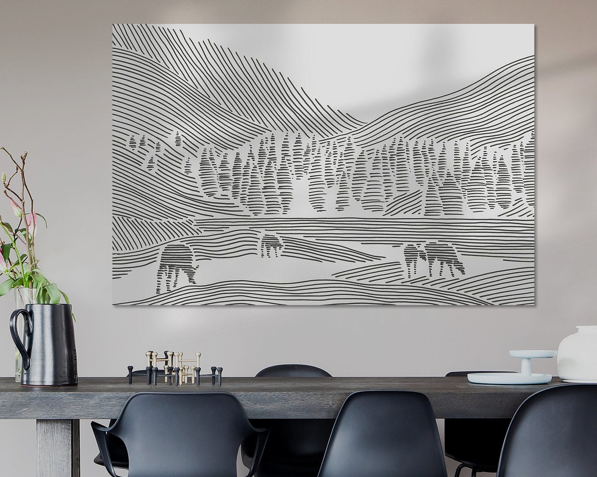 Example of the artwork in a room