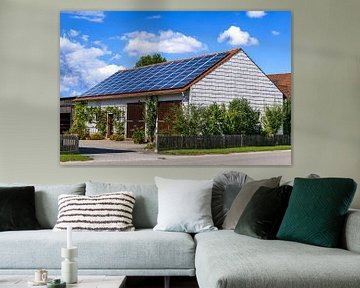 Agrarisch gebouw met fotovoltaïsch systeem op het dak van ManfredFotos