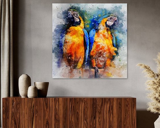 Example of the artwork in a room