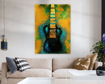 Guitar watercolor music art #guitar