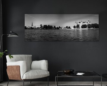 Panorama van Schwerin (zwart-wit) van Frank Herrmann