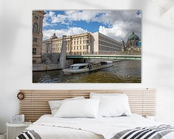 Berlin - On the banks of the Spree with a view of the Berlin Palace and the Berlin Cathedral by t.ART