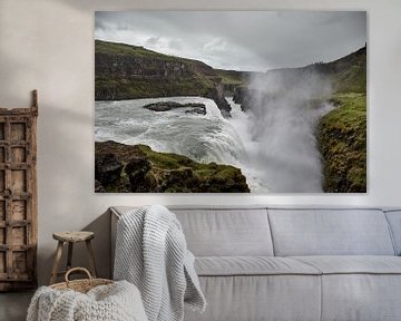 Gullfoss waterval, IJsland van Thomas Marx