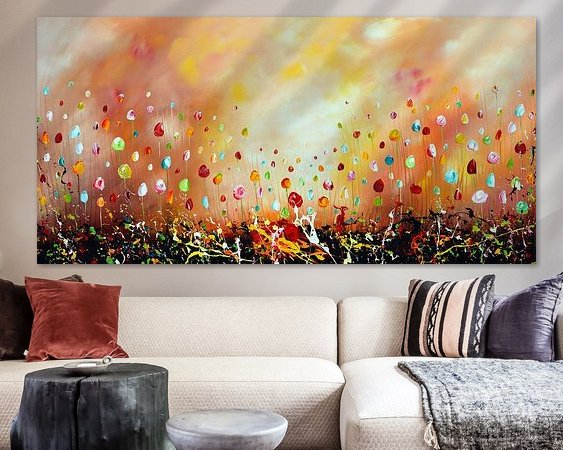 Example of the artwork in a room