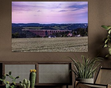 Göltzschtalbrücke im Sonnenuntergang