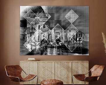 Digital Art - Trevi-Brunnen, Kolosseum und Spanische Treppe, Rom von berbaden photography