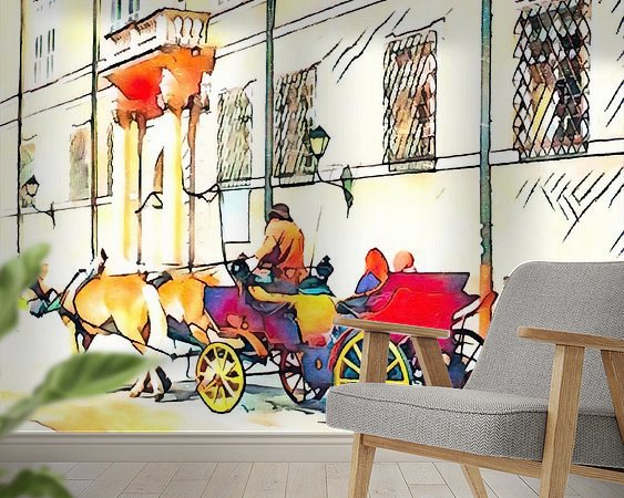 Example of the artwork in a room