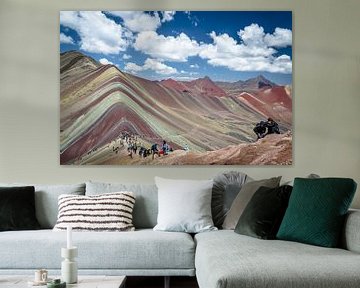 Rainbow mountains in Peru by Jelmer Laernoes