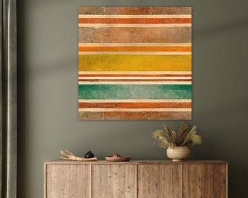 Art Deco Pattern with Earth colors #VI by Whale & Sons
