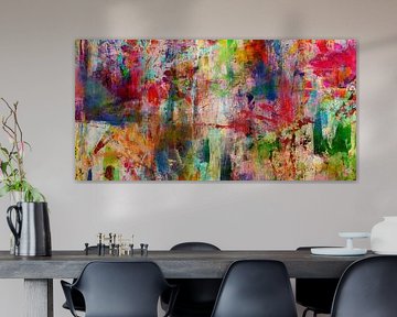 abstrait, moderne, contemporain, coups de pinceau