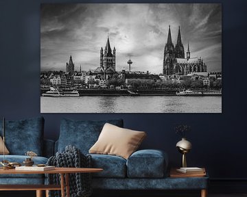 Kölns Skyline mit spektakulärer Wolkendecke von Roger VDB